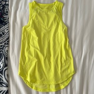 Lululemon neon yellow tank